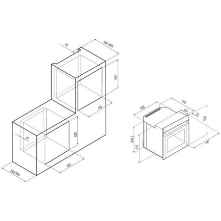 Духовой шкаф KRONA TENERO 45 IV