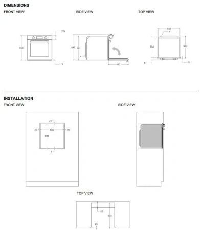 Духовой шкаф BERTAZZONI FHER6117CTAG3