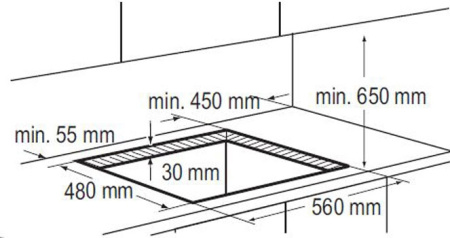 Поверхность ZANUSSI zgg 65414 ca