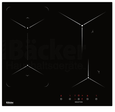 Варочная поверхность BACKER BIH604-1T-S5 Black