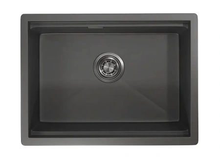 Кухонная мойка GRANULA KS-6045U графит/матовый