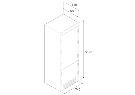 Холодильник BERTAZZONI REF75PRR
