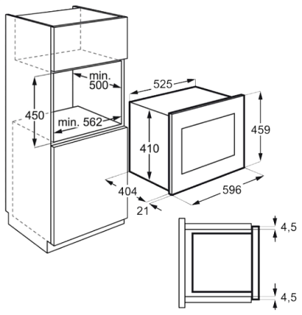 Микроволновая печь AEG MBE 2658S-W