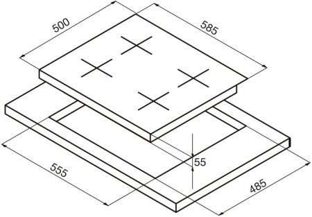 Поверхность KORTING hg 630 ctsi