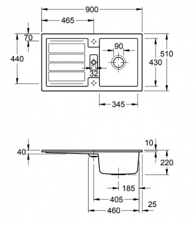 Кухонная мойка Villeroy&Boch Flavia 330501R1