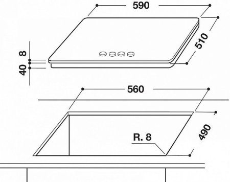 Варочная панель WHIRLPOOL GOA7523/NB