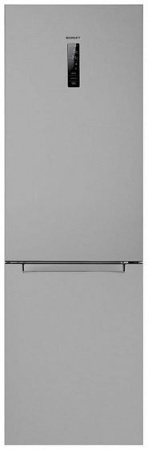 Холодильник Kraft KFHD 450 HSNF серебристый