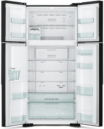 Холодильник HITACHI R-W 662 PU7 GBW коричневое стекло