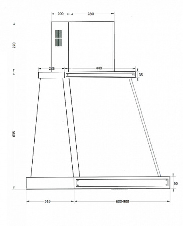 Вытяжка KUPPERSBERG t 669 ant bronze