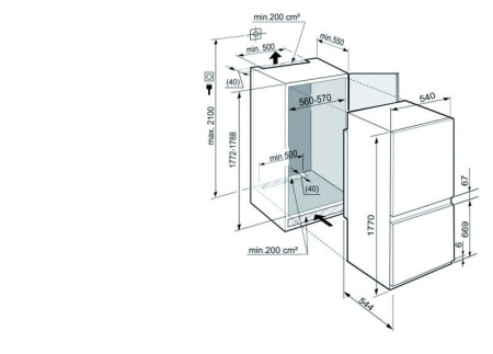 Холодильник BOSCH KGN39AI32R