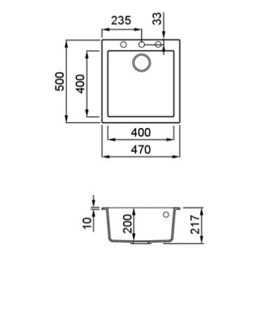 Кухонная мойка ELLECI Quadra 102 Cemento G48