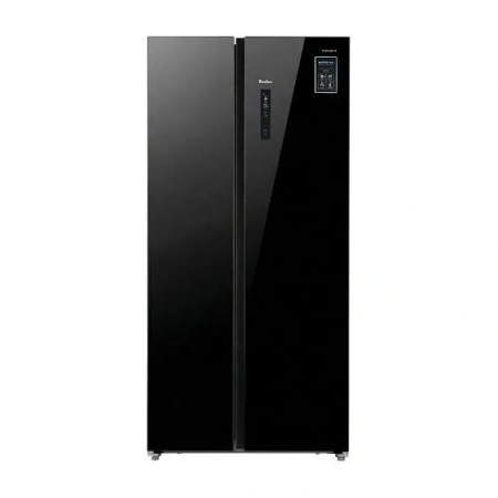 Холодильник TESLER RSD-537BI BLACK GLASS