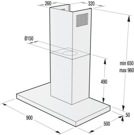 Вытяжка GORENJE WHT961STX