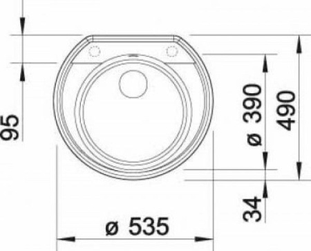 Мойка BLANCO 520604 BLANCO RONDOVAL 45 SILGRANIT жемчужный