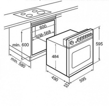 Электрический духовой шкаф TEKA he-615