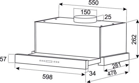 Вытяжка EXITEQ EX-1146 black
