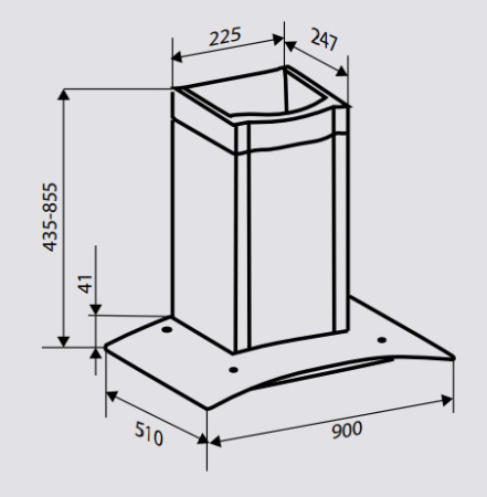 Вытяжка ZIGMUND SHTAIN K 247.91 W