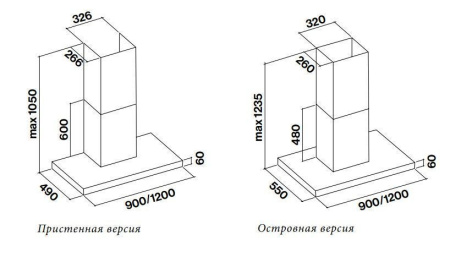 Вытяжка FALMEC PLANE STEEL 90 PLUS (CPLN90.E22P2#ZZZI490F)
