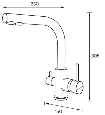 Смеситель PAULMARK Essen Es213011-DGCR
