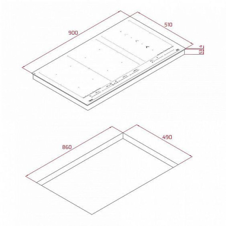 Варочная панель TEKA IZF 99700 BK MST