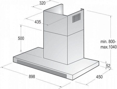 Вытяжка Gorenje GHT 93 X