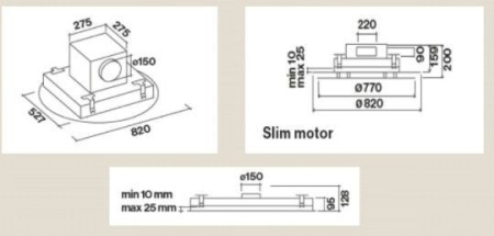 Вытяжка FALMEC Nova IS.82 P.E. Blanco CNOI82.E1P2#ZZZB400F