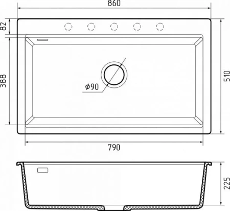 Кухонная мойка RIVELATO FONDE 8638 Sabbia