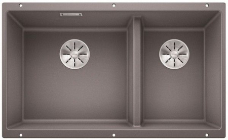 Кухонная мойка Blanco SUBLINE 430/270-U отводная арматура InFino® алюметаллик гранит 523153