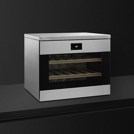 Встраиваемый винный шкаф SMEG CVF318X