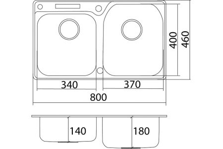 Кухонная мойка OULIN OL-H9910