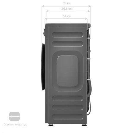 Стиральная машина MEFERI MFW061014GR SLIM LIGHT