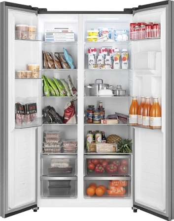 Холодильник WEISSGAUFF WSBS 590 Inverter NoFrost Water Dispenser Inox