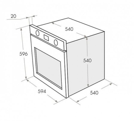 Духовой шкаф Maunfeld CEOD 656 W