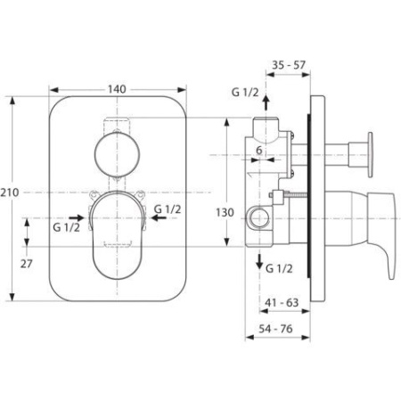 Смеситель IDEAL STANDARD Moments A3915AA