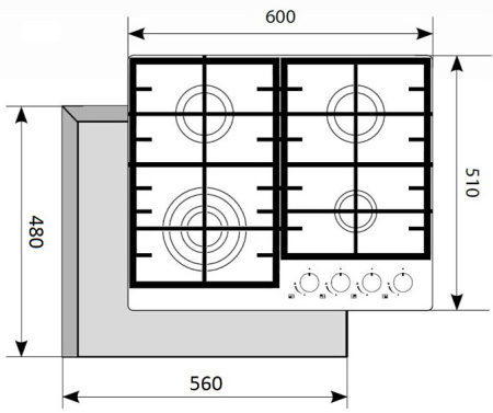 Варочная поверхность AKPO PGA 604 IGC-T IV