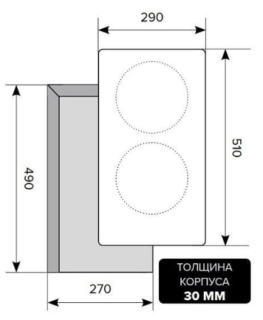 Варочная панель Lex EVE 320 WH