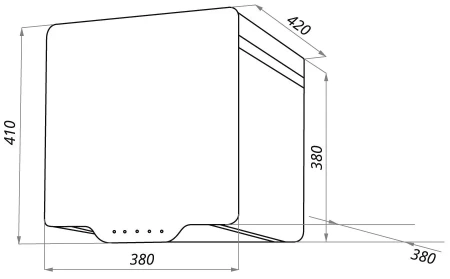 Вытяжка MAUNFELD box quadro 40 green
