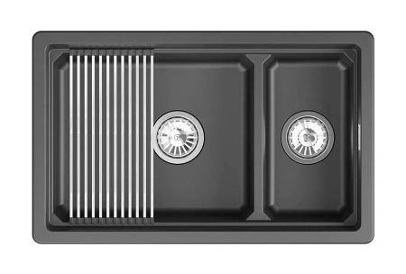 Кухонная мойка GRANULA KS-7304iU шварц