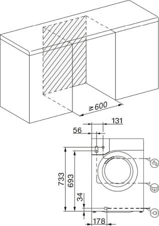 Стирально-сушильная машина MIELE WTD163WCS
