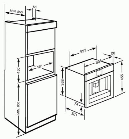 Кофемашина SMEG cmsc45b