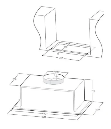 Вытяжка MIDEA MH60I301X