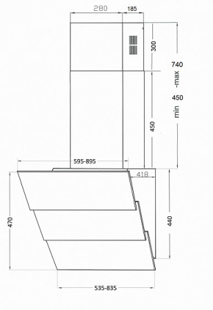 Вытяжка KUPPERSBERG f 625 l
