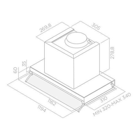 Вытяжка ELICA BOXIN LX/IX/A/120