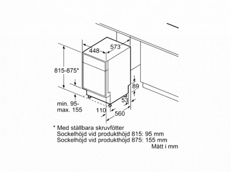 Встраиваемая посудомоечная машина Bosch SPU 45II00S