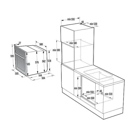 Духовой шкаф GORENJE BO6735E02BKOT