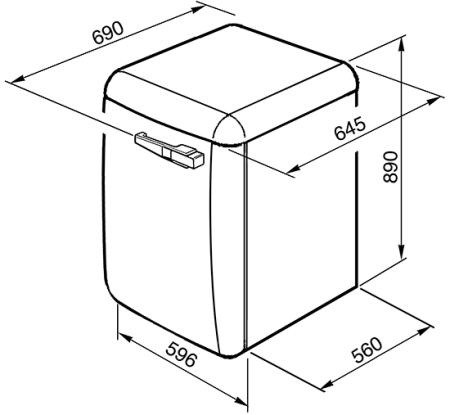 Стиральная машина Smeg LBB14PB-2