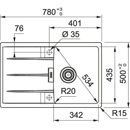 Мойка FRANKE CNG 611/211-78 бежевый