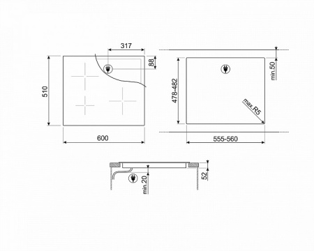 Варочная поверхность SMEG SI2641D