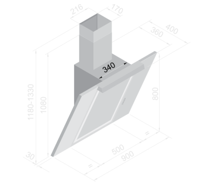 Вытяжка BELTRATTO cpg 90i