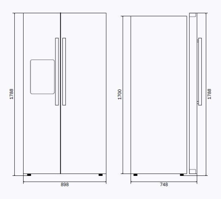Холодильник ILVE RT 9020 SBS/BK